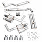 AWE 2024 Ford Mustang GT Fastback S650 RWD SwitchPath Catback Exhaust w/ Quad Chrome Silver Tips