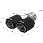 MBRP Universal Carbon Fiber Dual Tip 3.5in OD/2.5in Inlet