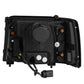 AlphaRex 92-96 Ford F-Series/Bronco NOVA-Series LED Proj Headlight Alpha-Bk w/Actv Light SS & SBDRL