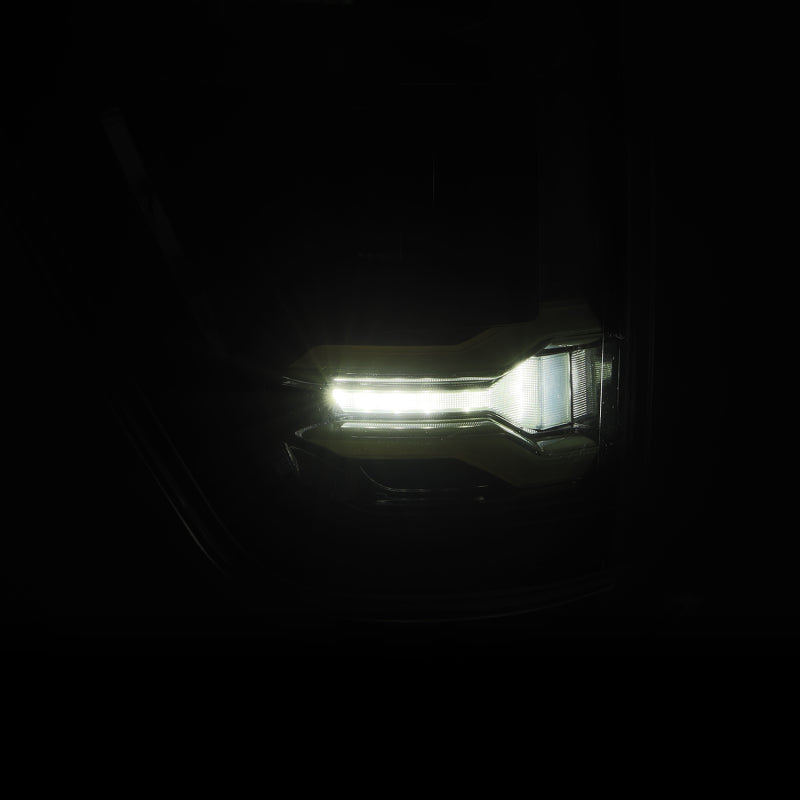 AlphaRex 21-23 Ford F-150 LUXX LED Tailights - Alpha-Black w/ BLIS