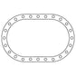 Cometic Fuel Cell .062in Fiber Filler Gasket - 24 Bolt - Oval