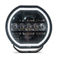 DV8 Offroad 7in Halo Elite Round Light w/ Accent Halo - White/Amber