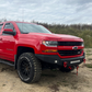 Fishbone Offroad 07-18 Chevrolet Silverado 1500/2500/3500 Double Cab Oval Side Steps -Black Textured