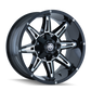 Mayhem 8090 Rampage 20x10 / 8x165.1 BP / -25mm Offset / 130.8mm Hub Gloss Black Milled Wheel