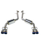 REMARK 17-20 Lexus IS200/300/350 Axleback Exhaust - SS Double Wall Burnt Tip (Muffler Version)