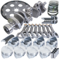Eagle Chevy 350 1Pc 3.750in Crank 5.700in I-Beam Rods 4.060in Pistons 168 Tooth FP Balanced Assembly