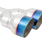 MBRP Burnt End Tip 2.5 ID Dual 4 OD Out 9.5 length Single wall 304 Stainless Steel Driver Side