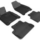 3D MAXpider 2009-2014 Acura TL FWD Kagu 1st & 2nd Row Floormats - Black