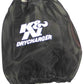 K&N Round Tapered Air Filter Wrap Black 7.5in Base ID / 4.5in Top ID / 6in Height