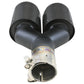 aFe Takeda 2.5in 304 Stainless Steel Clamp-on Exhaust Tip Driver side 2.5in Inlet 4in Dual-Carbon