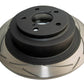 DBA 01-04 Outback 2.5L/3.0 H6 Rear Slotted Street Series Rotor
