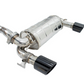 Invidia 15-18 Ford Focus RS Q300 w/Valve Rolled Black Tip Cat-Back Exhaust