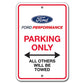 Ford Racing Ford Performance Parking Only Sign