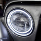 Oracle 7" Round Surface Mount LED Headlight Halo Kit - Blue