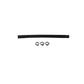 Deatschwerks Convoluted Tubing 200mm length x 10mm ID Side 1 x 10mm ID Side 2 - Black