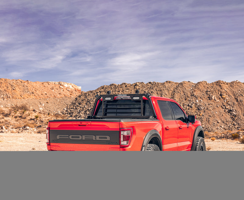 BackRack 08-24 Chevrolet Silverado / 04-24 Ford F-150 SRL Rack Lighted Shortended Frame ONLY Req. HW