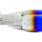 aFe Takeda 2.5in 304 Stainless Steel Clamp-on Exhaust Tip Passenger Side 2.5in Inlet 4inDual - Blue