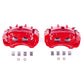 Power Stop 08-14 Cadillac CTS Front Red Calipers w/Brackets - Pair