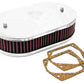 K&N Custom Racing Assembly Bolt On Oval 6-8 Air Filter 2.188in Height 5.125 ID 3.156in Flange