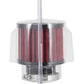 K&N 1.5in Flange ID x 3in OD x 2.5in H Rubber Base Crankcase Vent Filter