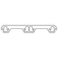 Cometic AMC 304-401CI V8 .043in Copper Exhaust Manifold Gasket Set - 1.880in Dogleg Ports