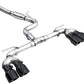 AWE MK8 Volkswagen Golf R 3in Track Edition Quad Exhaust - Diamond Black Tips