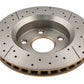 DBA 07-17 Jeep Wrangler Front Drilled & Slotted Street Series X-Gold Rotor