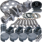 Eagle Chevy 454 1Pc 4.250in Crank 6.385in I-Beam Rod -3cc Flat Top 4.280in Pistons Balanced Assembly