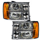 Oracle Lighting 07-13 GMC Sierra Pre-Assembled LED Halo Headlights - (Round Ring Design) -Blue