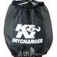 K&N Round Tapered Air Filter Wrap for 06-09 Suzuki LTR450 Quadracer 450 - Black
