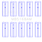 King Engine Bearings Honda F22B/H22A (Size +1.0mm) Main Bearing Set