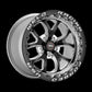 Weld S76 17x10 / 5x115mm BP / 6.7in. BS Black Wheel (High Pad) - Polished Single Beadlock MT
