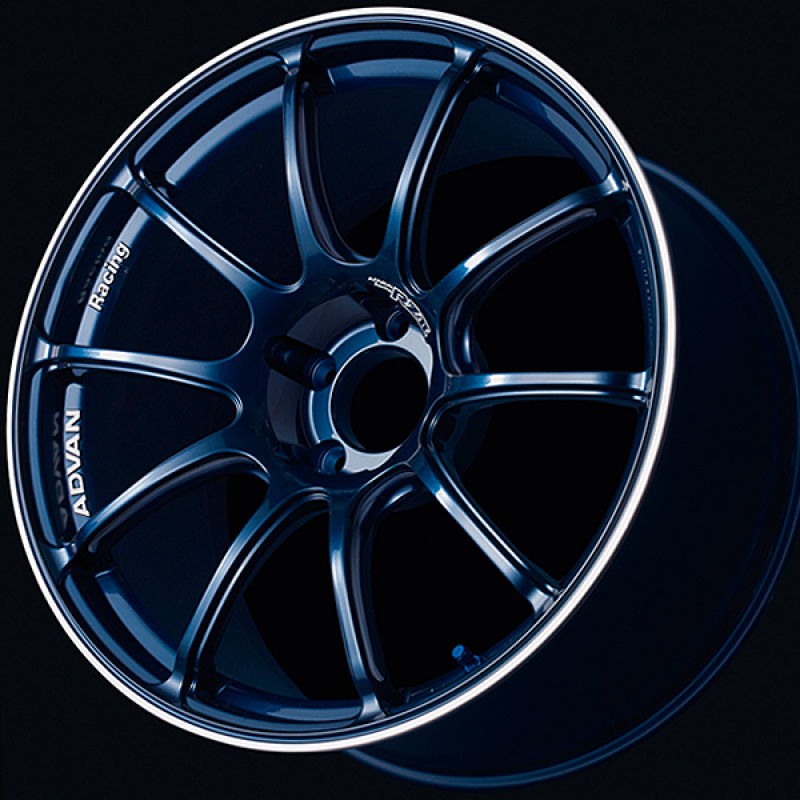Advan RZII 16x7.0 / +48 Offset / 5-100 / 63mm Bore / Racing Indigo Blue & Ring