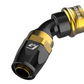 GReddy AN06 PRO/SPEC 45deg. Swivel Hose-End - Black/Gold anodized