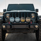 DV8 Offroad 2018-2025 Wrangler JL Push Bar for Mopar Rubicon Steel Bumper