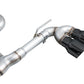 AWE MK8 Volkswagen Golf R 3in Track Edition Quad Exhaust - Diamond Black Tips