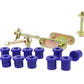 SuperPro 07+ Toyota Land Cruiser Greaseable Leaf Spring and Shackle Bushing Kit- (Rear)