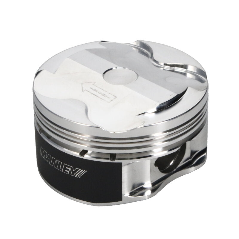 Manley 2018+ Ford Coyote 5.0L 6.75cc Dish 3.700in Bore 12:1 CR 22mm Pin Platinum Ext Duty Piston