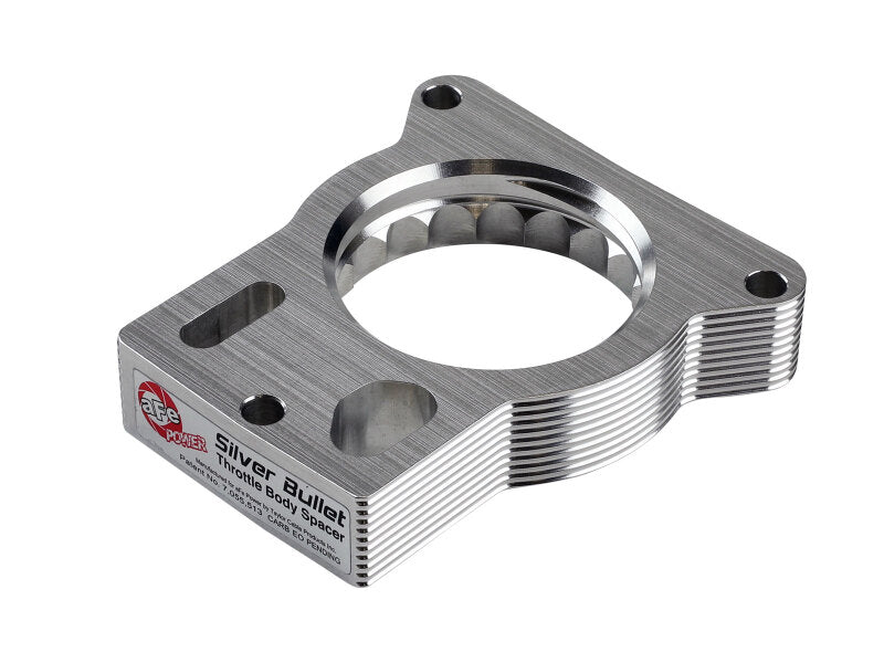 afe Silver Bullet Throttle Body Spacer GM Trucks 2500/3500 96-00 V8-7.4L/01-07 V8-8.1L