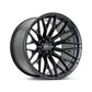 Vossen HFX-6 18x9 - 6x139.7 - ET0 - Super Deep Face - 106.1 - Satin Black Wheel