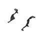 MBRP 23-26 Ford F250/F350/F450 SD Black-Coated Ditch Light Brackets