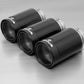 Remus 2018 Honda Civic Type-R FK8 2.0T 98mm Black Chrome Tail Pipe Set (Triple Tip)