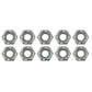 Moroso Zinc Nylock Nuts - 1/4-20 (10 Pack)
