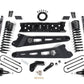Zone Offroad 2019 Ram 3500 4in Radius Arm Bracket Gas - 3in Rear Block w/ Overload - Nitro Shocks