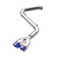 aFe Takeda 21-25 Hyundai Elantra 1.6L (t) 3in. SS Axle-Back Exhaust System w/Blue Flame Tips