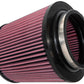 K&N Universal Clamp-On Air Filter 5in Flange ID x 8in Base OD x 6.625in Top OD x 8.625in Height