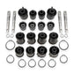 BMR 97-04 Chevrolet Corvette C5 / 05-13 Corvette C6 Front & Rear Control Arms Bearing Kit - Black