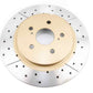 DBA 04-06 Lexus RX330 Front Drilled & Slotted Street Series Rotor