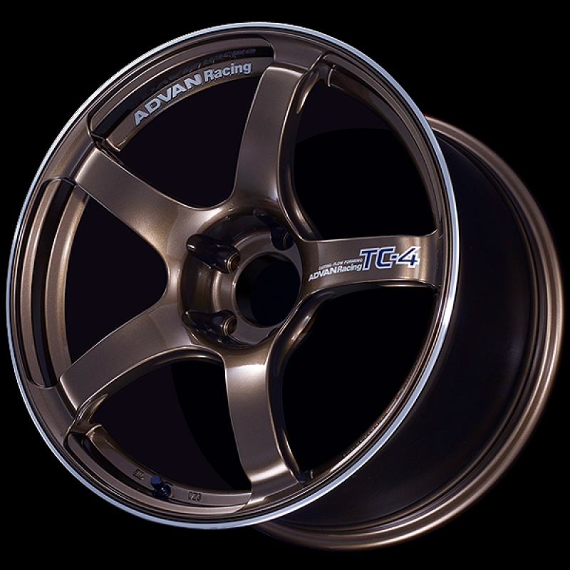 Advan TC4 18x7.5 / +48 Offset / 5-114.3 / 73mm Bore / Umber Bronze Metallic & Ring