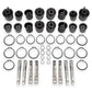 BMR 06-13 Chevrolet Corvette (C6) Z06/ZR1 Front & Rear Control Arm Bearing Kit - Black Anodized